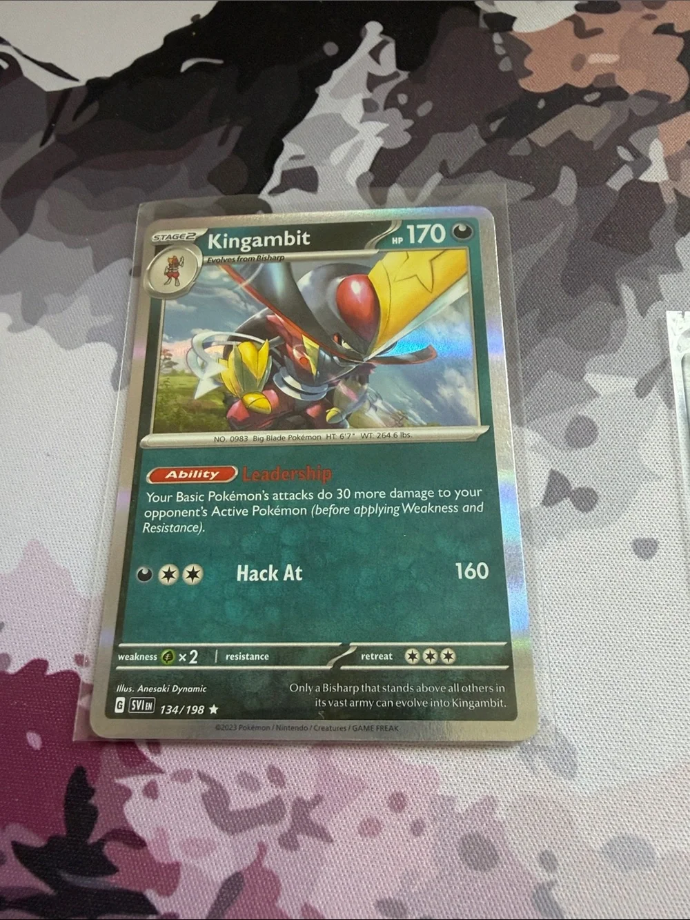 Kingambit Pokémon Reverse Holo Character Card Mini Lot ⚔️ | 2 Cards ✨5/$25✨